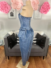 Load image into Gallery viewer, Favorite Moment Denim Jumpsuit

