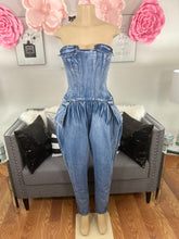 Load image into Gallery viewer, Favorite Moment Denim Jumpsuit
